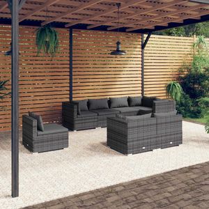 Ensemble de salon de jardin gris anthracite - Product Image 1