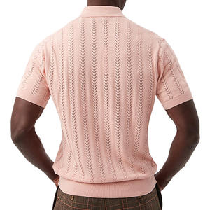 Polo en tricot d'été 100 % coton à manches courtes, pull en maille de luxe pour homme, T-SHIRT en tricot de créateur - Product Image 2