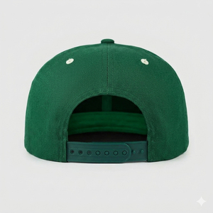 Casquette snapback de bonne qualité en tissu uni avec logo personnalisé, casquette snapback classique à 5 panneaux avec motif uni - Product Image 4