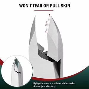Coupe-ongles professionnel en acier inoxydable, lame plate de 10 mm, lame tranchante, nouveau design, portable, durable, pour les doigts, usage adulte - Product Image 2