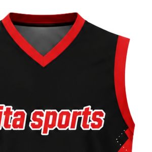 Camiseta Deportiva sin Mangas Negra y Roja para Voleibol, Uniforme de Alto Rendimiento para Práctica y Competencia - Product Image 5