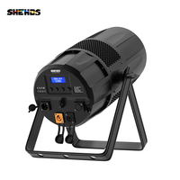 SHEHDS - Foco LED RGBW 4 en 1 de 300 W, Resistente al Agua, con Zoom, IP65, Silencioso, para Iluminación de Escenarios, Conciertos y Bodas