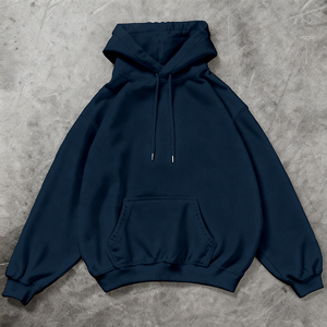 เสื้อฮู้ดดี้ผ้าฟลีซคอตตอน 100% คุณภาพสูง เนื้อหนา ทรงหลวม กันน้ำ ระบายอากาศได้ดี แบบสวมหัว ยูนิเซ็กซ์ สกรีนลายพัฟฟ์ตามสั่ง สำหรับผู้ชาย - Product Image 4