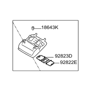 Éclairage intérieur neuf pour Elantra 928102H0008M - Product Image 1