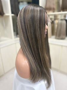 Pelucas sin pegamento de cabello humano virgen al por mayor con encaje suizo HD, transparentes, transpirables, con una apariencia natural - Product Image 2