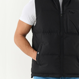 Chaleco Acolchado Impermeable para Hombre, Chaleco de Invierno sin Mangas, Chaqueta de Burbujas Ligera, Chaleco con Cuello Alto - Product Image 4