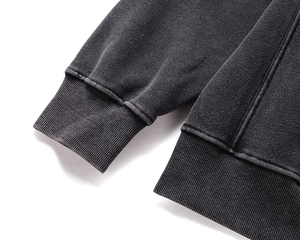 Sudadera con Capucha Unisex de Forro Polar 100% Algodón, Personalizable con tu Logotipo, Impresión DTG, Cierre de Cremallera, Estilo Casual de Invierno, Retro - Product Image 6