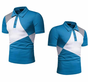 Chemise décontractée pour homme en coton tricoté 100 %, unie, respirante, à manches courtes, boutonnée, pour le bureau, la plage, la mode estivale - Product Image 5