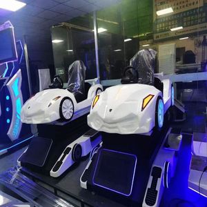 Machine d'arcade de course de supercars VR 9D haut de gamme, simulateur de conduite à mouvement complet avec volant et éclairage LED - Product Image 2