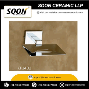 SOON - Juego de Accesorios de Baño de Acero Inoxidable con Acabado Cromado Kiwi, Resistente al Óxido, para Montar en la Pared, 60 cm, Toallero, Jabonera - Product Image 2