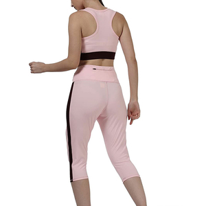 New Arrival Premium Quality Women's Yoga Set <b>Flared</b> <b>Legging</b> Nine Quarter Sleeve Bra for Breathable Custom Brand - Product Image 3
