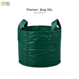 Sac de culture tissé de haute qualité 25L en HDPE avec 2 poignées pour pépinière, horticulture et jardinage - Product Image 1