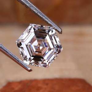 Diamant de laboratoire CVD HPHT bleu intense taille Asscher 1,08 ct, certifié IGI, clarté VS, fantaisie, en vrac, vente en gros - Product Image 3