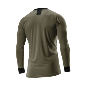 เสื้อยืดออกกำลังกายแขนยาวผู้ชาย OEM ผ้าฝ้าย 100% ป้องกันรอยยับ ระบายอากาศได้ดี - Product Image 6