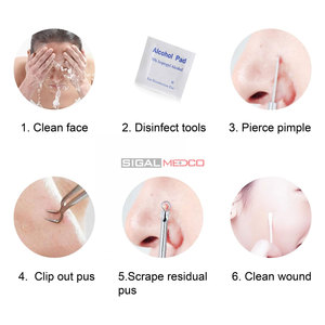 Blackhead Splinter Remover Tools Stainless Steel Professional 2pcs Reusable <b>Waterproof</b> Multifunctional Eco-Friendly Easy Removal - Product Image 5
