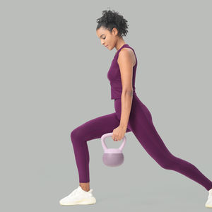 กางเกงโยคะแห้งเร็วเอวสูงผ้าถักเนื้อผ้าริบมีกระเป๋าซ่อนสำหรับเล่นกีฬาฟิตเนสวิ่ง - Product Image 2