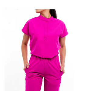 Derniers uniformes médicaux élégants unisexes OEM respirants à manches courtes pour infirmières, ensembles pour usage hospitalier - Product Image 3