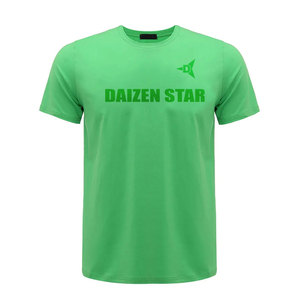Daizen Star Men's Short Sleeve T-Shirt Regular Fit Neck Casual Knitted Polyester Tee Letter Print Front Logo Eco-Friendly - Product Image 4