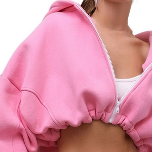 Sweat-shirts à capuche pour femmes, best-sellers en ligne, en vente, logo imprimé personnalisé, design unique. - Product Image 4