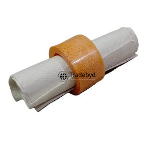 Anneau de serviette de table de mariage en résine de luxe, classique, durable, écologique, fabriqué à la main par Tradebyd - Product Image 1