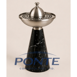 Quemador de Incienso Árabe de Mármol y Metal, Hecho a Mano, para Decoración de Ramadán y Artículos Islámicos Premium - Product Image 1