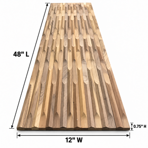 Panel de Pared Flexible de Madera Maciza Moderna, Diseño Geométrico 3D, Estilo Minimalista, Decoración Interior para Baño - Product Image 2