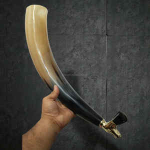 Corne de bœuf véritable avec robinet métallique, style vintage, accessoire de bar, vente en gros au meilleur prix - Product Image 6