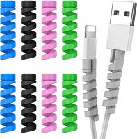 Protector de Cable en Espiral de Goma para iPhone y iPad, Protector de Cable de Carga, Venta al Por Mayor