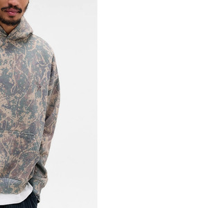 เสื้อฮู้ดลายพรางสำหรับผู้ชายและผู้หญิง สไตล์สตรีทแวร์ แฟชั่นแนวเมือง เสื้อสเวตเชิ้ตแบบสวมหัว สกรีนโลโก้ได้ ขายส่ง - Product Image 3