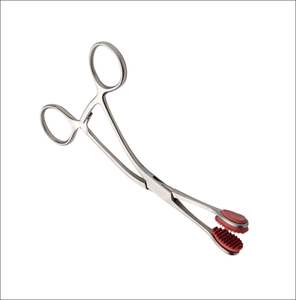 Pince à langue manuelle chirurgicale de haute qualité avec mâchoires en caoutchouc, en acier inoxydable, certifiée CE, pour usage hospitalier - Product Image 4