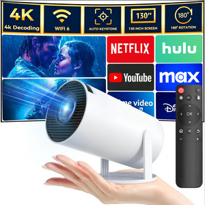 โปรเจคเตอร์ขนาดเล็กอัจฉริยะ รองรับ 4K พร้อม Wi-Fi พกพาสะดวก ความสว่าง 160 ANSI ลูเมนส์ ระบบ Android พร้อมระบบปรับค่าคีย์สโตนอัตโนมัติ รองรับ Netflix และ Youtube - Product Image 3