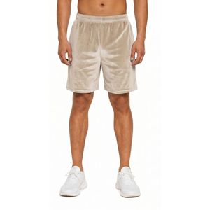 Shorts de Terciopelo Gris Claro al por Mayor, Ropa Deportiva, Tejido Transpirable, Shorts de Terciopelo Cómodos - Product Image 4