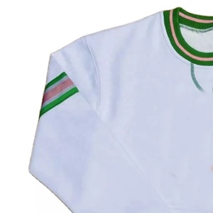 Sudadera de lana de algodón de manga larga patrón de cuadros bordados estampado de Color personalizado para hermandades universitarias desgaste otoño Unisex - Product Image 3