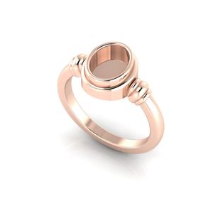 Anillo Ovalado Liso de Plata de Ley 925 de 8x6mm con una Piedra, Hecho a Mano, Unisex, Base para Anillo de Piedra de Nacimiento en Blanco para Mujer y Hombre - Product Image 5