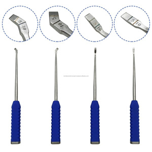 Kit chirurgical de précision mondiale pour la chirurgie orthopédique, ensemble de burins à os avec poignée en silicone pour usage vétérinaire et humain, tailles 5/10 mm, manuel - Product Image 1