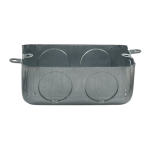 Caja eléctrica rectangular de una sola banda de metal galvanizado Knockouts de 1,0mm de espesor y 3/4 pulgadas con orejas externas - Product Image 2