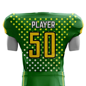 Vente flash - Ensemble d'uniformes de football américain personnalisés avec votre propre logo, respirants, impression par sublimation personnalisée, 100% polyester, dernière tendance - Product Image 6