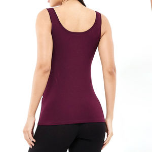 Débardeurs de sport pour femmes à haute élasticité, personnalisables OEM, en tissu jersey, pour musculation, vente en gros, longs - Product Image 2