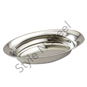 Cuenco de acero inoxidable para almacenar alimentos, cuenco de acero inoxidable para cocina, plato de barco de cobre con interior y exterior negro - Product Image 3