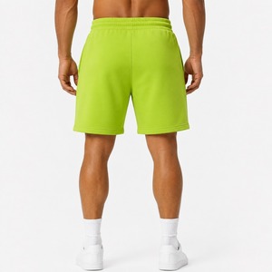 Shorts de sport d'été pour hommes avec logo personnalisé, en coton, coupe ample, taille élastique, style décontracté, broderie, pour loisirs et sport - Product Image 2