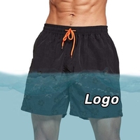 Shorts de bain pour hommes personnalisés en gros, haute qualité, couleur changeante, shorts de plage, maillots de bain pour hommes
