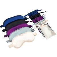 Masques pour les yeux en soie de mûrier 100% personnalisés avec logo imprimé, ensemble cadeau 16mm, pochette 20.5x9.5cm, respirants, doux, ajustables, toutes saisons, formels