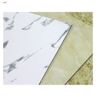 Plaque ACP en marbre directement de l'usine, 3 mm, revêtement PE PVDF, imperméable et anti-rayures pour mur extérieur de villa, expédition rapide
