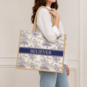 Sac fourre-tout de plage en toile de coton laminée 220 GSM, style safari, 42x34.5x16 cm, poignées en corde de 61 cm, logo personnalisé, vente en gros, marque privée - Product Image 6