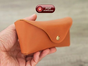 Rustic Full Grain Leather Sunglasses Pouch Heavy Duty Travel Eyewear Cover Custom Logo Available LGC-0135 - Product Image 5