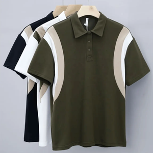 Camisa Casual Ecológica de Manga Corta para Hombre, Verano 2026, Venta al Por Mayor, Personalizada, con Botones Forrados en Spandex/Poliéster, de Secado Rápido - Product Image 2