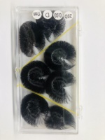 Extensions de cils 20D 0.03 en soie noire, volume intense, base pointue, faits à la main, en cheveux synthétiques naturels doux, pré-faits, haute qualité