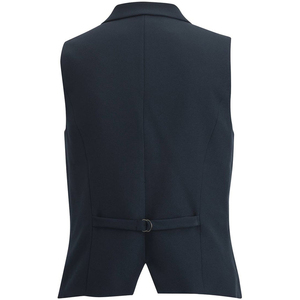 Mens Formal Vneck Waistcoat Single Breasted Solid Color Polyester <b>Vest</b> with Anti-Wrinkle Button Detail for Suits Autumn Wear - Product Image 2