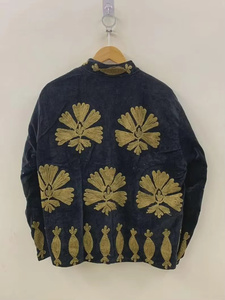 Handmade Suzani Velvet <b>Bomber</b> <b>Jacket</b> Bohemian Women's Autumn/Winter Reversible <b>Vintage</b> Cotton Filled <b>Jacket</b> - Product Image 2