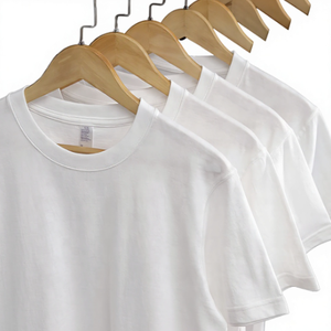 เสื้อยืดคอกลมแขนสั้นผู้ชาย สีดำ ผ้าฝ้าย ทรงปกติ สไตล์ลำลอง ผ้าเจอร์ซีย์ ย้อมสีพื้น ทอแบบเรียบ - Product Image 3